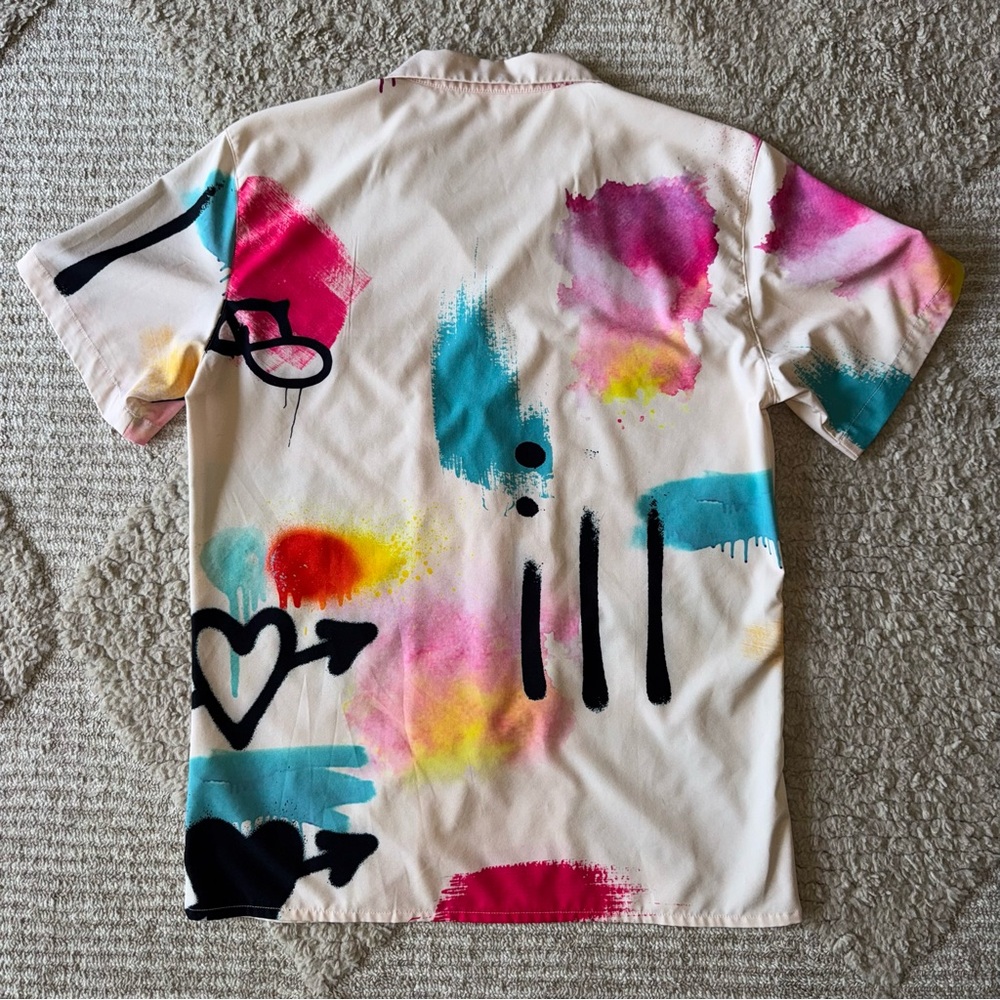 Colorful Abstract Men's Shirt - Picture 3 of 3